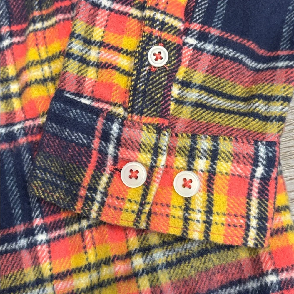 New! RVCA Boys Fit Multicolor Plaid Shirt